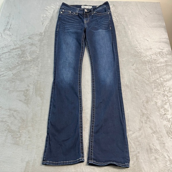 BKE Denim - BKE Payton Bootcut Jeans Womens 27XL Dark Wash Stretch Denim 27x35.5 Embroidered